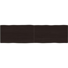 Table Top 180 x 50 x 4 cm Table Top Wood Garden Table Top Real Wood Worktop Solid Wood Top Replacement Table Top for Table Dining Table Coffee Table Solid Oak Wood with Dark Surface