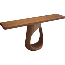 Konsolinis stalas Kaimo namų stiliaus medžio masyvo konsolinis stalas, siauras įėjimo zonos ir prieškambario stalas, skirtas fojė ir svetainei, tvirta konstrukcija (120 x 25 x 75 cm/47,2 x 9,84 x 29,5 colių)