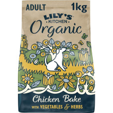 Lily's Kitchen Adult Organic Chicken and Vegetable Bake Complete Dry Dog Food (1 kg)