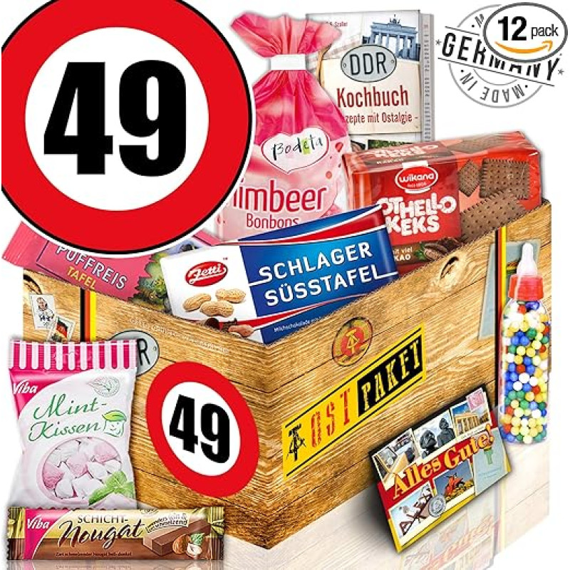 DDR Produktai / Gimtadienio dovana motinai / Gimtadienis 49 / saldainių dėžutė
