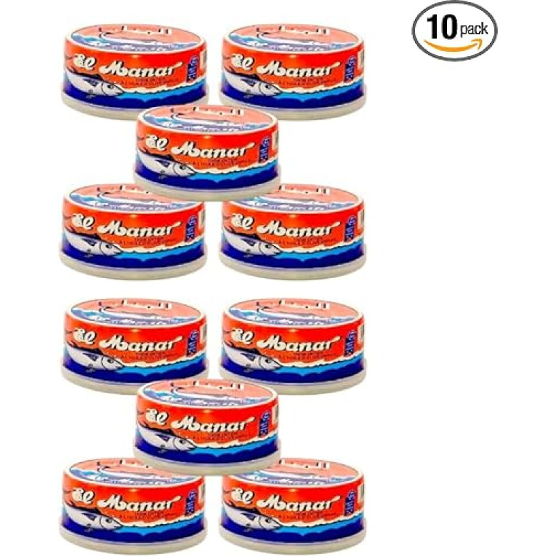 10 x Aukštos kokybės sveiki tunai alyvuogių aliejuje iš Tuniso, 160 g, 100 % natūralus alyvuogių aliejus, sultingi ir švelnaus skonio, 10 x 160 g (1600 g)