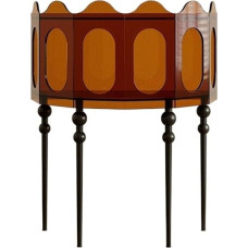 Konsolentisch, Acryl-Eingangstisch, Wohnzimmer-Eingang, Flur, Schlafzimmertisch Flurtisch(Orange)