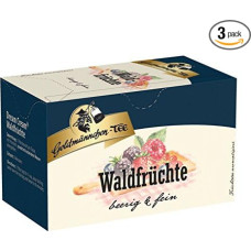 Goldmännchen Tee Crème Forest Fruits, 20 atskirai užspaudžiamų arbatos maišelių, 3 pakuotės (3 x 40 g)