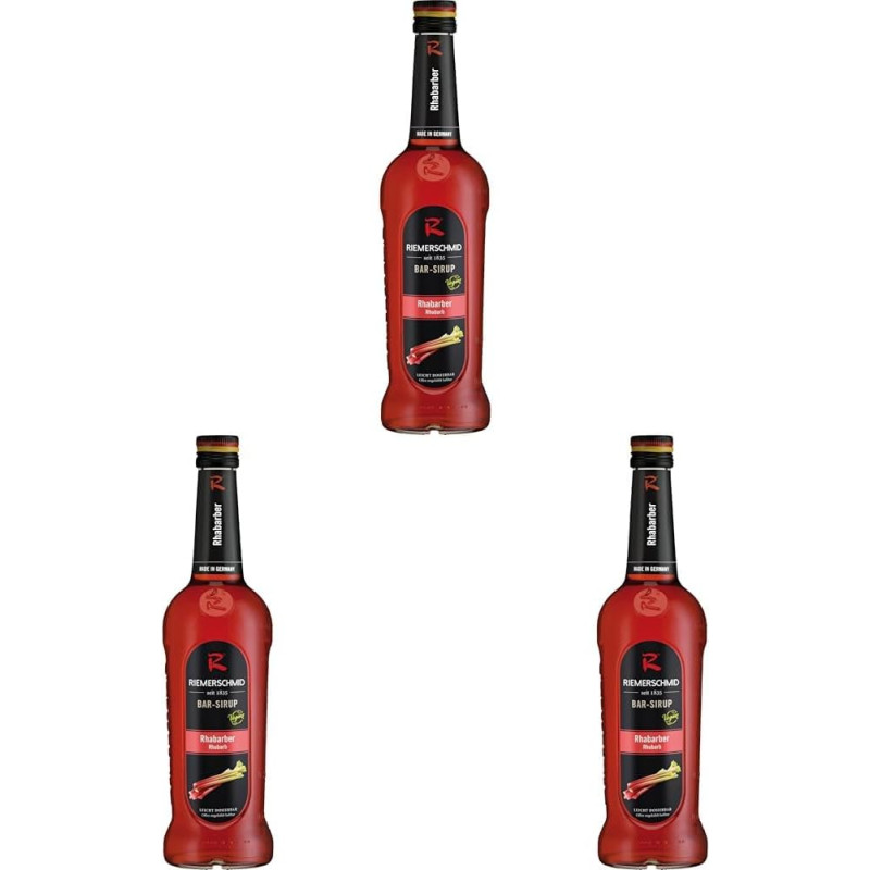Riemerschmid Bar Syrup Rhubarb (1 x 0.7 L) (Pack of 3)