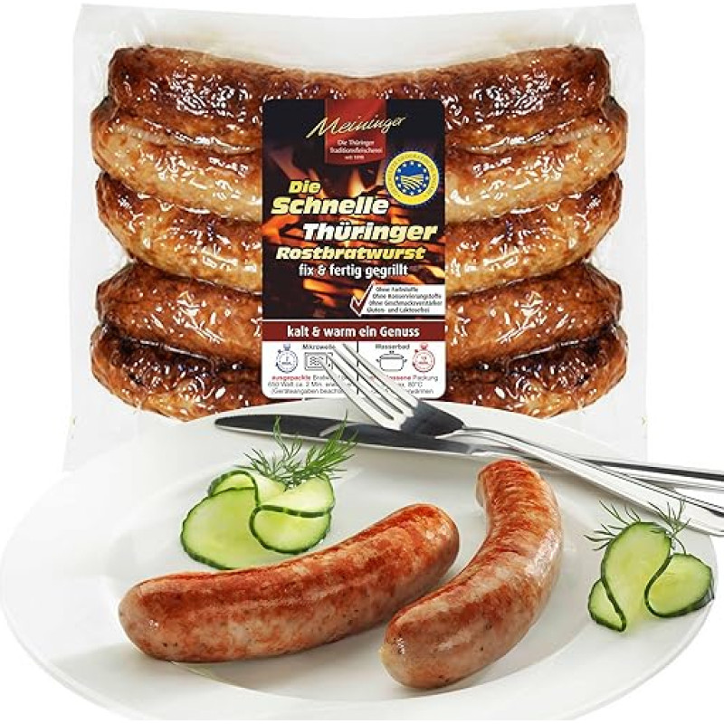 Die schnelle Thüringer Bratwurst - Fix & fertig - 4 x 5 vnt.