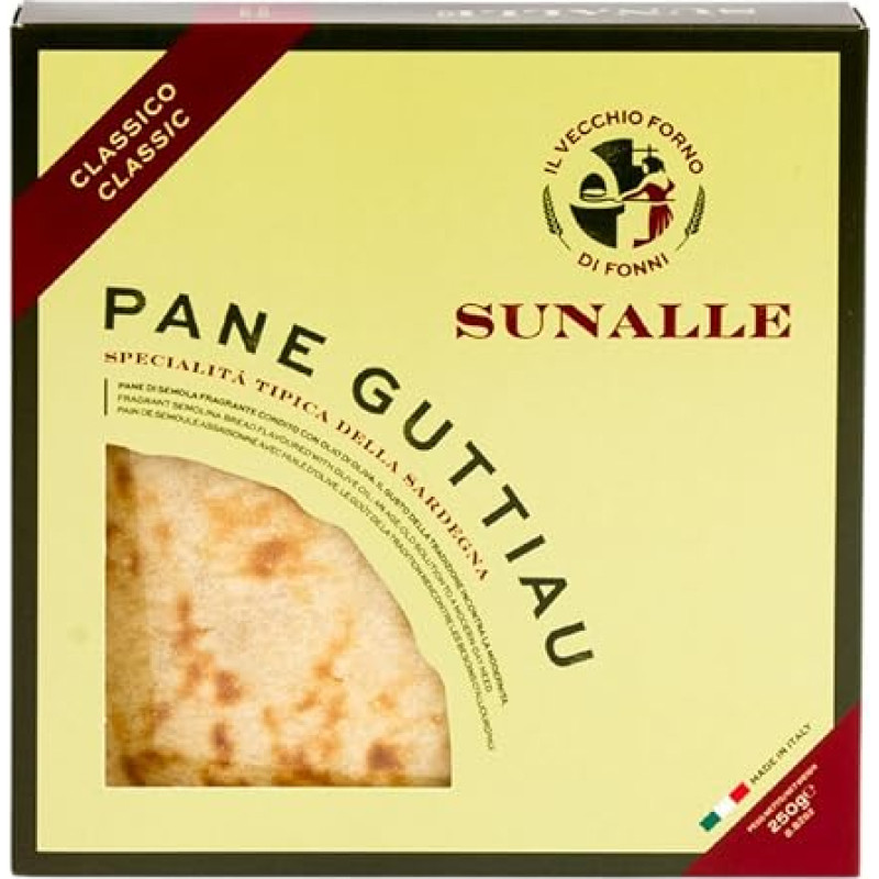 Sunalle Pane Guttiau Classico, tradicinė plona Sardinijos duona, 250g, Il Vecchio Forno di Fonni