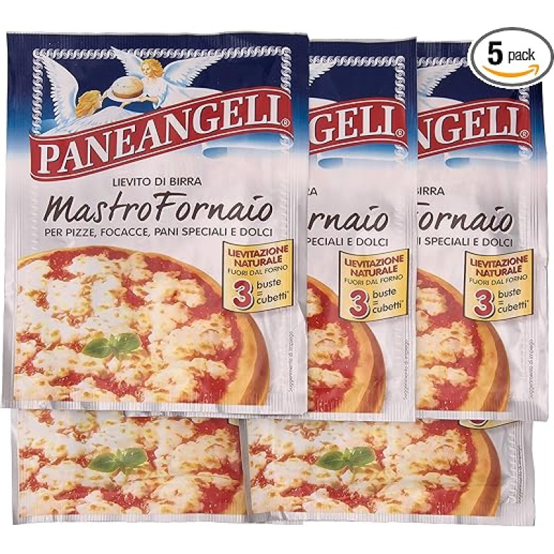 5x Mastro Fornaio picos mielės 21g Itališkos picos ir fokačijos sausos mielės Paneangeli (105g)
