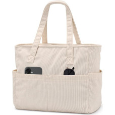 oscaurt Laidas Krepšys Tote Bag rankinė Moterų didelis su nešiojamojo kompiuterio skyrius ir Zip Shopper Bag Moterų sulankstomas darbo krepšys Krepšys per petį krepšys mokyklai darbo kelionės