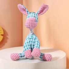 2025 Upgraded Dog Plush Toy - Small Pet Supplies for Aggressive Chewers, Squeaky Stuffed Tool Blue