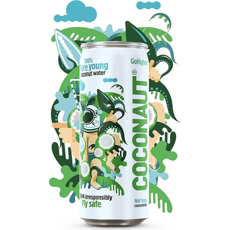 COCONAUT Coconut Water Still (12 x 320 ml Tub) Pure, Vegan, Paleo - Refreshing and Low Calorie - Rich in Vitamins, Minerals and Trace Elements