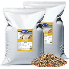 Lyra Pet 20 kg lesalo gaidžiams, lesalas didelėms papūgoms, visavertis lesalas gaidžiams, paukščių lesalas papūgoms, maistingas lesalas, energijos dozatorius didelėms papūgoms, tinkamas rūšims ir natūralus