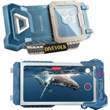 DIVEVOLK Blau Seatouch 4 Max vandens valymo įrenginys iPhone 12/13/14/15 Pro/Pro Max