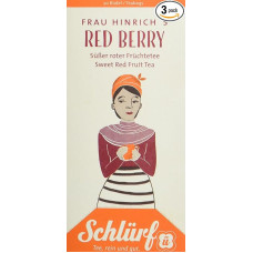 Schlürf Büdel - Frau Hinrichs Raudonųjų uogų Ekologiška pakuotė 3 x 45 g