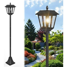 Garden Lantern for Outdoors, 180 cm Solar Lantern for Outdoors, Garden Lights, Solar Warm White, IP65 Waterproof Solar Lights for Outdoor Garden, Path Light, Decoration for Outdoor, Patio, Path, Lawn, 1 Piece