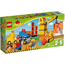LEGO Duplo 10813 Didelė konstravimo aikštelė, idealus žaislas mažyliams, dideli kaladėlių blokai