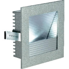 SLV Frame Curve įleidžiamas šviestuvas, kampinis, sidabriškai pilkas, šiltai baltas LED, sidabriškai pilkas aliuminis