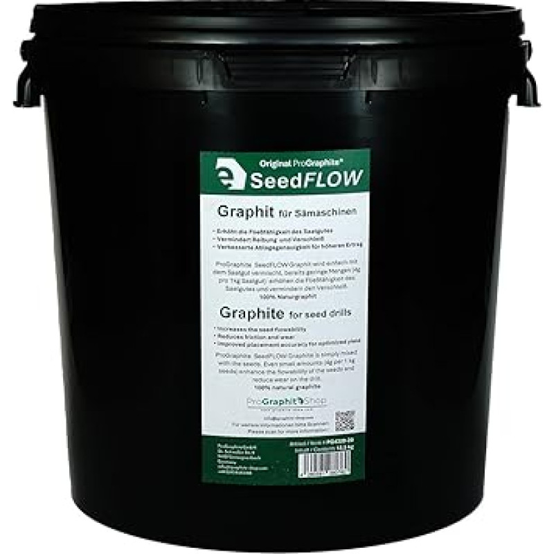 SeedFLOW| 100% grafitas | Grafitas sėjamosioms | Sėjamosioms | AgrarGraphite | Tepalas sėkloms | ProGraphite | Grafitas (20 litrų)