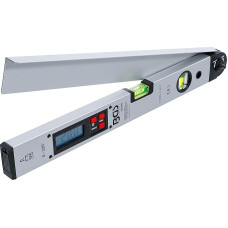 BGS 50440 Skaitmeninis LCD matlankis su gulsčiuku, 450 mm, kampo nuožulnumas su fiksavimo funkcija, inklinometras