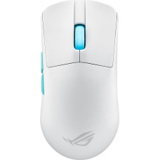 ASUS ROG Harpe Ace Aim Lab Edition White RGB Gaming Mouse (Wireless, 2.4 GHz RF, Bluetooth, USB, Optical ROG AimPoint Sensor 36,000 DPI, ROG Micro Switches, Five Programmable Buttons)