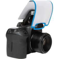 LumiQuest Soft Screen Flash Diffuser & Light Softener, Universal Classic Design for Digital SLR Cameras, with UltraStrap, Neon Blue
