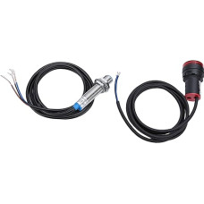 Jeffergarden LED-Drehzahlmesser-Hall-Näherungsschalter-Magnetsensor, 0,56 Zoll Rotes Display, 30-9999 U/min Geschwindigkeitsmesser für Industrielle Steuerungssysteme