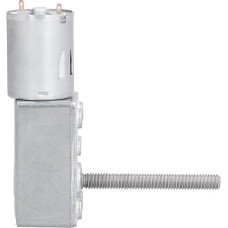 Gear Motor, 6V 12V DC Speed Reduction Screw Self Locking M6 Thread 50mm Shaft with Low Noise Lubricating Low Noise Carbon Brush for Mini Motor Model (DC12V