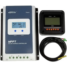 EPEVER 40A MPPT saulės įkrovos valdiklis Tracer A 4210A + nuotolinis matuoklis MT-50 Saulės įkrovimas su LCD ekranu, skirtas saulės baterijų įkrovimui