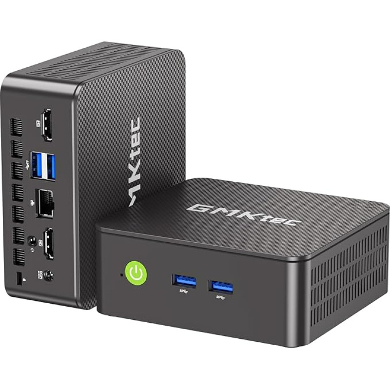 GMKtec Mini PC, G3 PRO Intel Core i3-10110U (Beats 4300U/N150), Micro Ordinateur de Bureau G3 Pro, 12ème génération (jusqu'à 3.60GHz) 16GB DDR4 512GB Disque Major Pour Entreprise, école