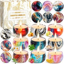 Pack of 9 Scented Candles, Scented Candles Set, Scented Candles Gift Set for Women, Candle Gift, Christmas Candle for Mother's Day, Christmas, Birthday, Valentine's Day, Aromatherapy, Bath,