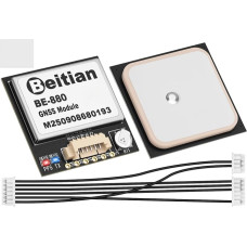 BE-880 GPS Module with Flash Light and Compass High Performance GNSS Module for Drone Tracking AR Duino Development Board Mini FPV IoT Devices Low Power Consumption Advanced Functions