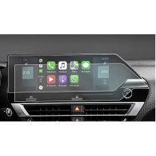 CDEFG suderinama su Citroen C4 E-C4 2021-2024 2025 navigacijos apsauginė plėvelė, 4H atspari įbrėžimams 10 colių GPS skaidri ekrano apsauga Automobilinės navigacijos plėvelė C4 priedai, 2 vnt. (palydovinė navigacija)