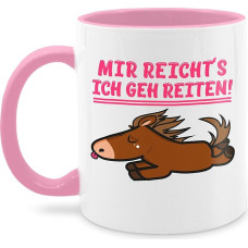 Mug 325 ml – Statement – Mir reichts ich geh reiten – 325 ml – Pink – Coffee Cups Sayings Statements Horse Sayings Coffee Cup Statement Mug Happy New Year Horse Friends New Year