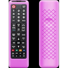 Samsung TV Remote Case Cover for Samsung Remote Control for Smart TV, Universal Replacement Silicone Case with Lanyard Glow in the Dark Purple