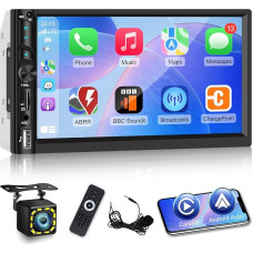 NHOPEEW 7 colių 2 DIN automobilinis radijas su belaidžiu 