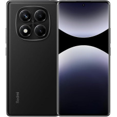 XIAOMI Redmi Note 14 Pro 4G išmanusis telefonas, 8 + 256 GB, juodas, 5500 mAh baterija, su įkrovikliu, be NFC, itin ryški 200 MP kamera, Mediatek Helio G100 Ultra