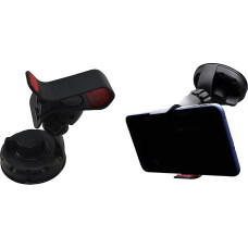 CG00156 Universalus automobilinis laikiklis išmaniajam telefonui/GPS - juodas/raudonas
