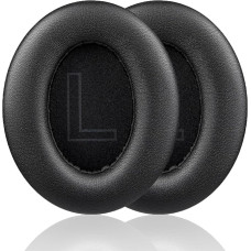 Q20 Replacement Ear Pads Compatible with Anker Soundcore Life Q20 Q20BT Headphones Akkiv Replacement Ear Pads Made of Protein Leather and Memory Foam - Black