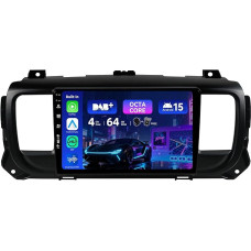MSD [Integruotas DAB+] - Android 15 automobilinis radijas Citroen Jumpy 3 / Peugeot Expert / Toyota Proace / Opel Vivaro 2016-2021 radijo imtuvui | CarPlay Android automobilio vairo valdymas | 4G + 64G Octa-Core 2 DIN 9 colių