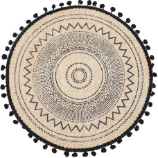 Beige Stoff Platzset aus Baumwolle Hitzebeständig und Kratzschutz Dekoratives Tischset für Zuhause mit Natürlichem und Elegantem Stil 40cm Großformatig