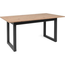 Denver 160 - 200 cm Sonoma Oak Extendable Dining Table - Charcoal