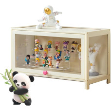 Collector's Display Case with Disc, Wall Display Case for Collectibles, Storage Cabinet with for Miniature Models of Cars, Figure, Model Building, 40 x 70 x 33 cm, Display Case with 1