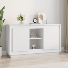 Sideboards for Living Room, 102 x 35 x 60 cm, White, Wood, Multilayer, Moisture Resistant, Classic Style, Dining Room, Buffet, Display Function, Heavy Duty Top, Side Kitchen Furniture