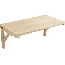 An der Wand montierter Klappschreibtisch für kleine Räume. Schwebende Werkbank aus Holz mit 100 kg Tragkraft. Idealiai tinka Küche, Wohnung und Garage. Erhältlich in den Größen 50 x 30 cm, 60 x 4