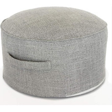 Pagalvėlė 40 x 20 cm Apvalus Osmanų kojų atramos suoliukas Plaunamas lovos batų keitimo taburetė Joga Pouf pagalvė Sodo sėdynė Svetainės miegamasis Vaikų kambario tualetiniai stalai, pilka