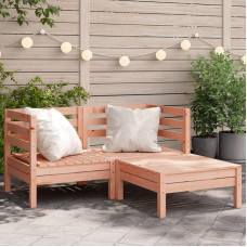 Homgoday Sodo sofa 2 sėdimos vietos su kojūgaliais Medžio masyvo Douglaso eglės sofos lauko lovai Sofa sofa Sodo sofa Svetainės sofa Patio lauko baldai