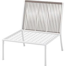 IKEA SEGERÖN lauko vienos sėdimos vietos sekcija, balta/smėlio spalvos