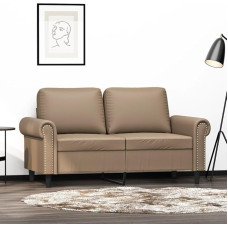 Dvivietė sofa Dvigulė sofa Sofa Lounge Sofa Minkšta sofa Atsipalaiduoti sofa Svečių sofa Loveseat Sofa svetainei Svečių kambarys Miegamasis Cappuccino Brown 120 cm dirbtinė oda
