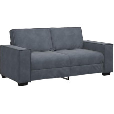 vidaXL 2 vietų sofa tamsiai pilka 180 x 78 x 84 cm Velvetas
