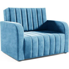 LIKMA Otto 2 vietų sofa su miego funkcija 135 x 90 x 100 cm Velvet Sofa lova Moderni svetainės sofa su miego funkcija Sofa lova Spalva: turkio Audinys: Jasmine 85
