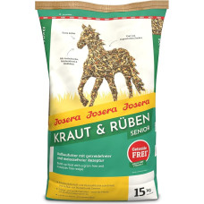 JOSERA Herb & Beets Senior (1 x 15 kg) aukščiausios kokybės pašaras arkliams, be grūdų, su sumažintu krakmolo ir cukraus kiekiu, lengvai kramtomas, pakuotė po 1 vnt.